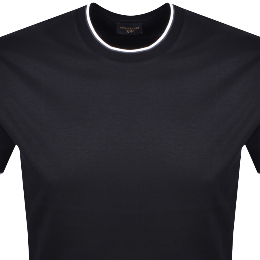 Paul And Shark Logo T Shirt Navy Blue | Mainline Menswear Canada